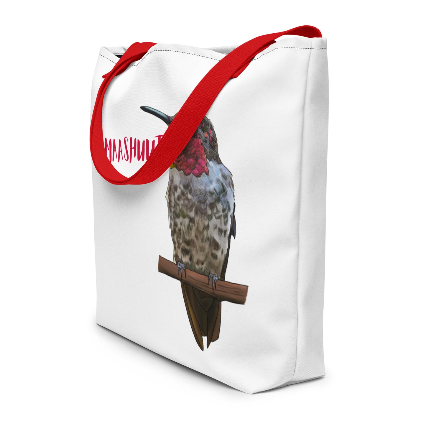 Kumeyaay Hummingbird All-Over Print Large Tote Bag