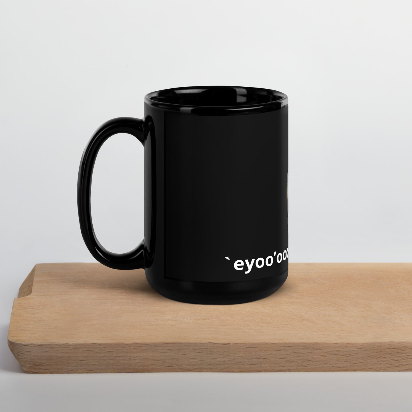 Tongva Land Back (Our Land Back) Black Glossy Mug